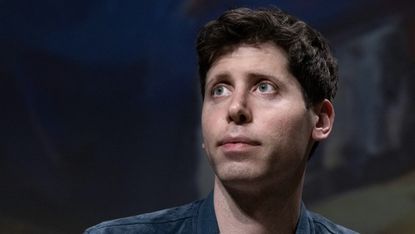 Profile shot of OpenAI CEO Sam Altman