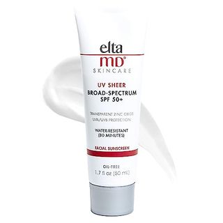 Eltamd Uv Sheer Face Sunscreen, Spf 50+ No White Cast Sunscreen for Face and Body, Zinc Oxide Sunscreen Formula, 1.7 Oz Tube