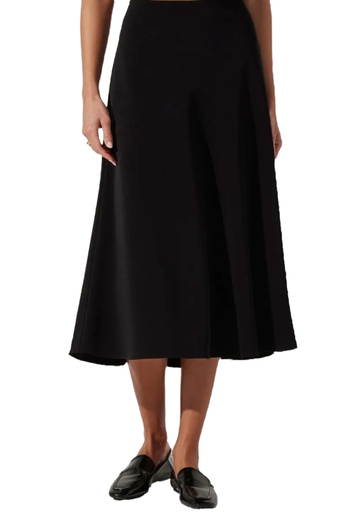 Flared Midi Skirt