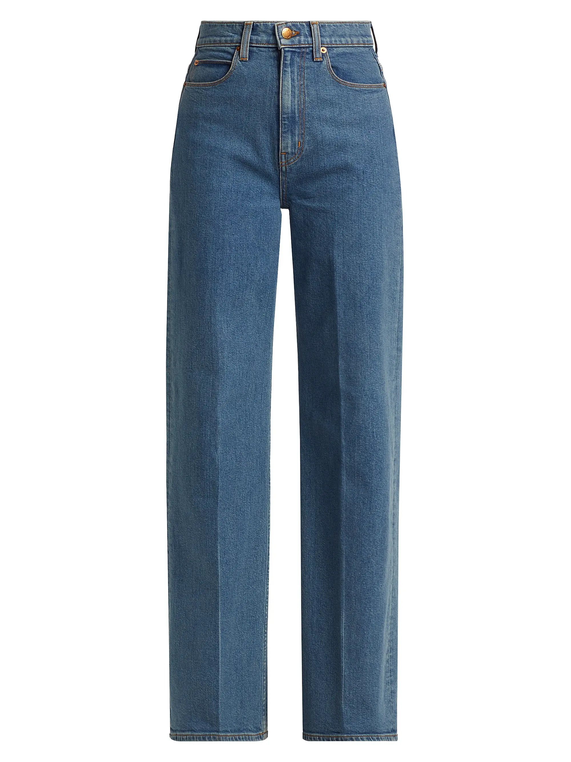 Crease Bootcut High-Rise Jeans