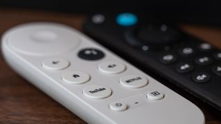 The Google TV remote and Amazon Fire TV Alexa Voice Remote
