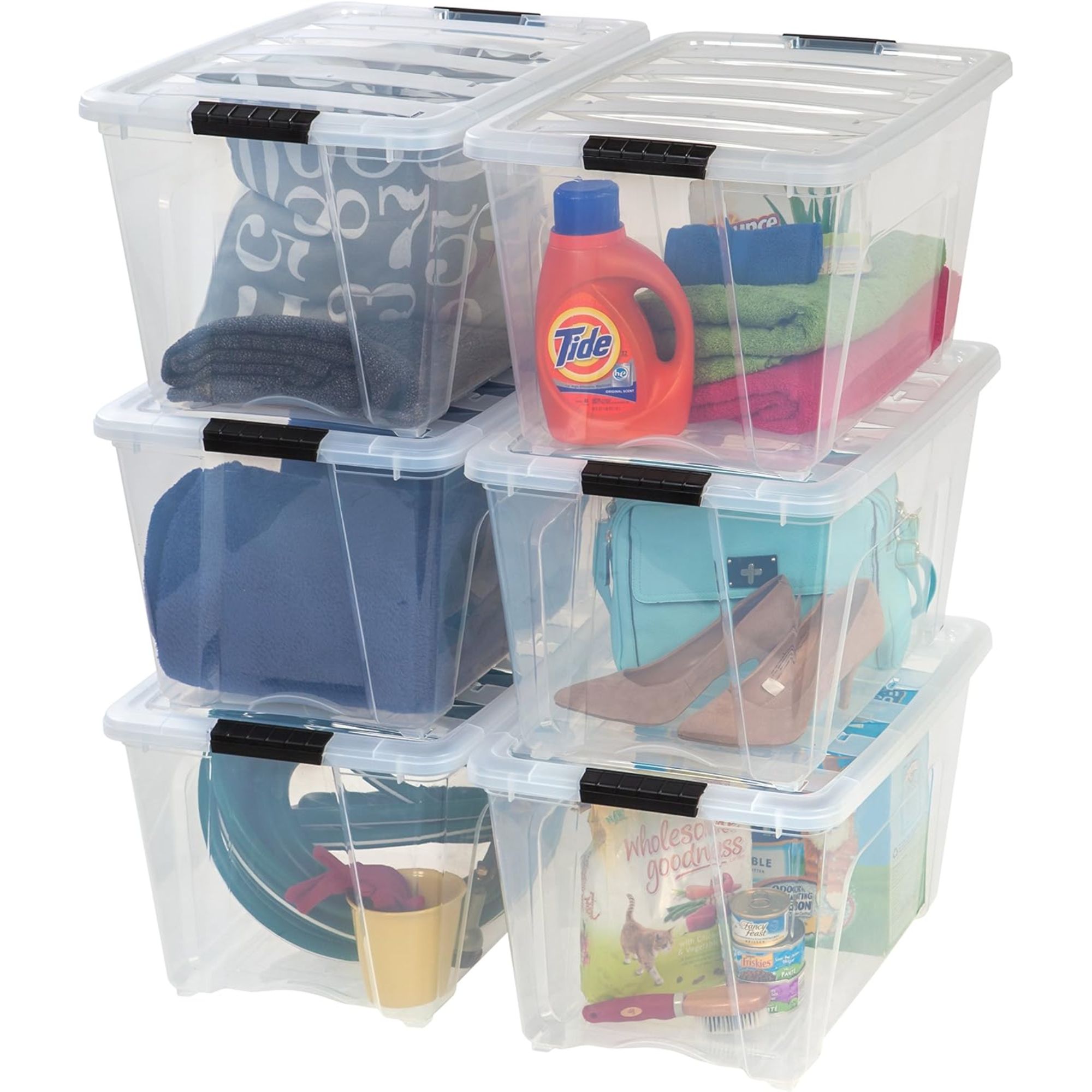 IRIS 54-qt plastic storage boxes