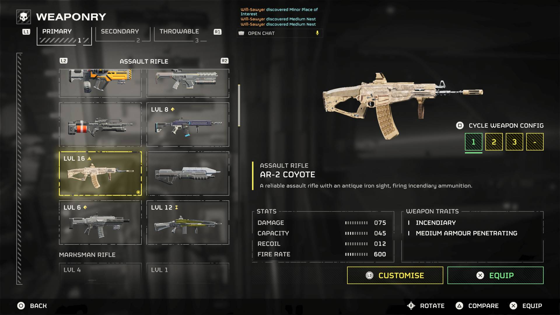 Helldivers 2 coyote assault rifle stats