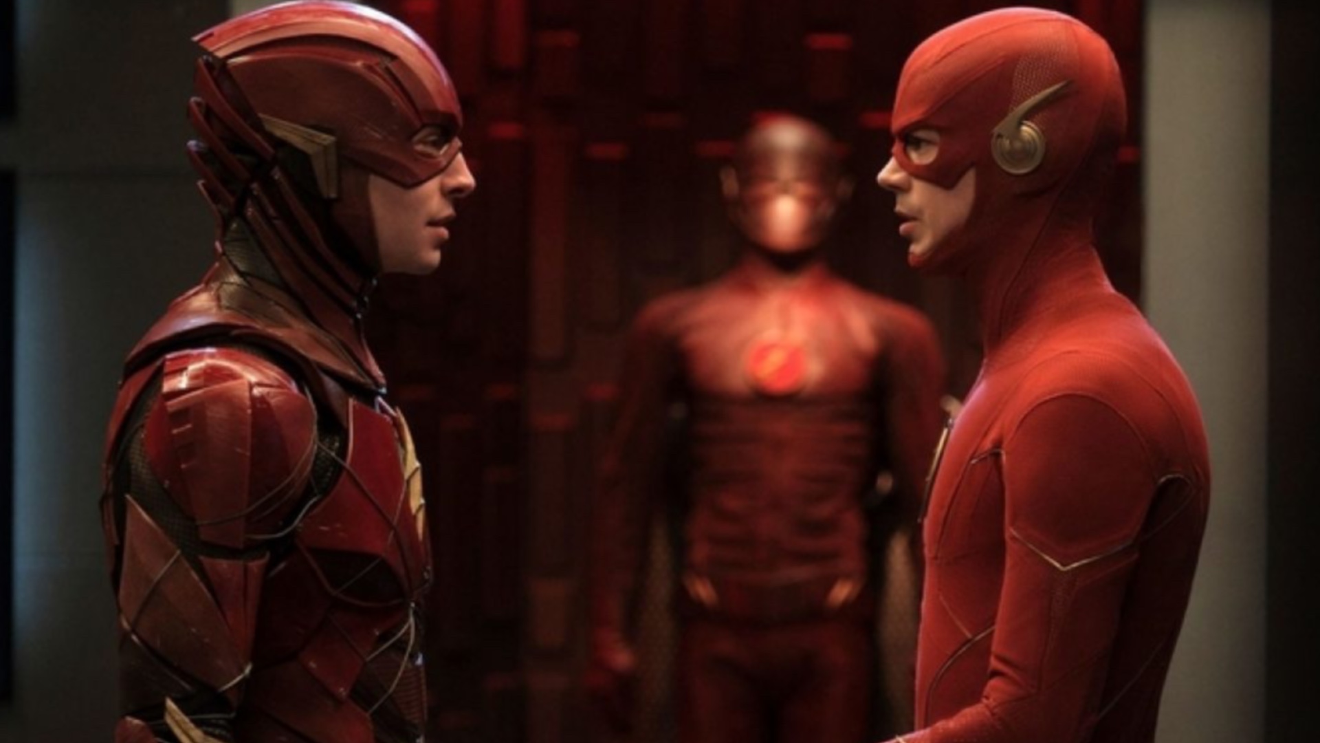 Flash from movies and TV together