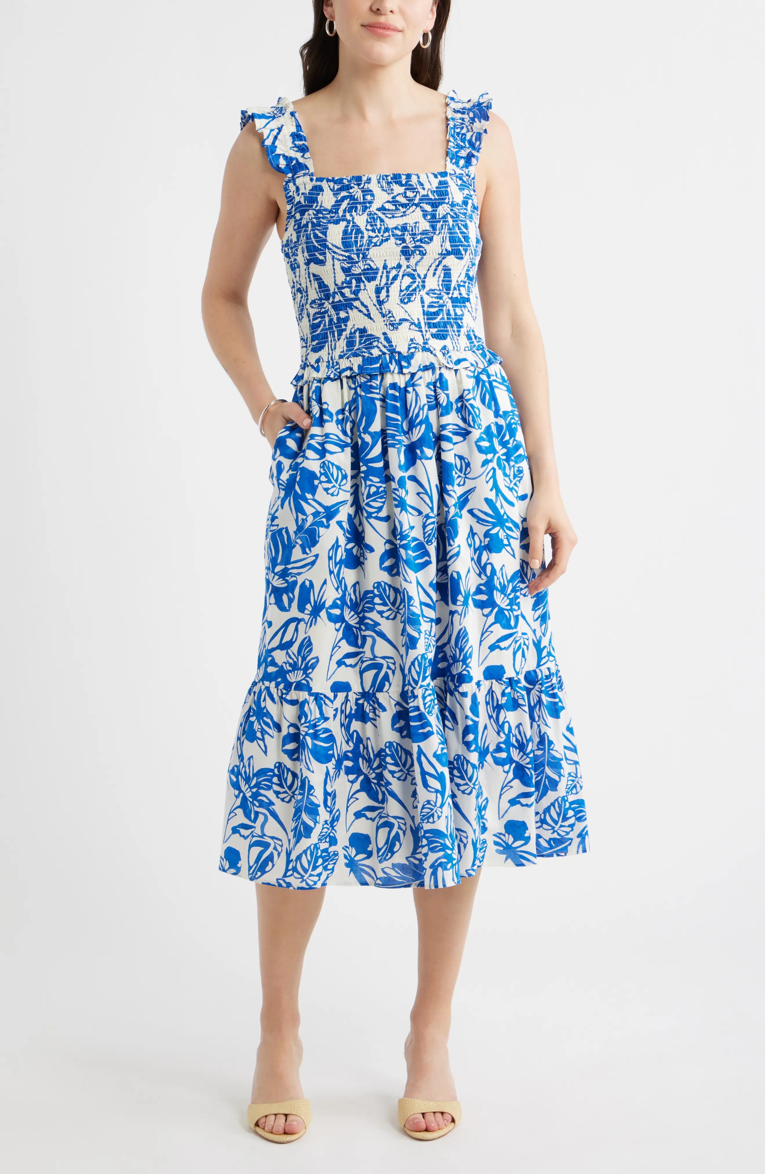 Caslon&amp;lt;sup&amp;gt;&amp;reg;&amp;lt;/sup&amp;gt;, Smocked Tiered Sundress