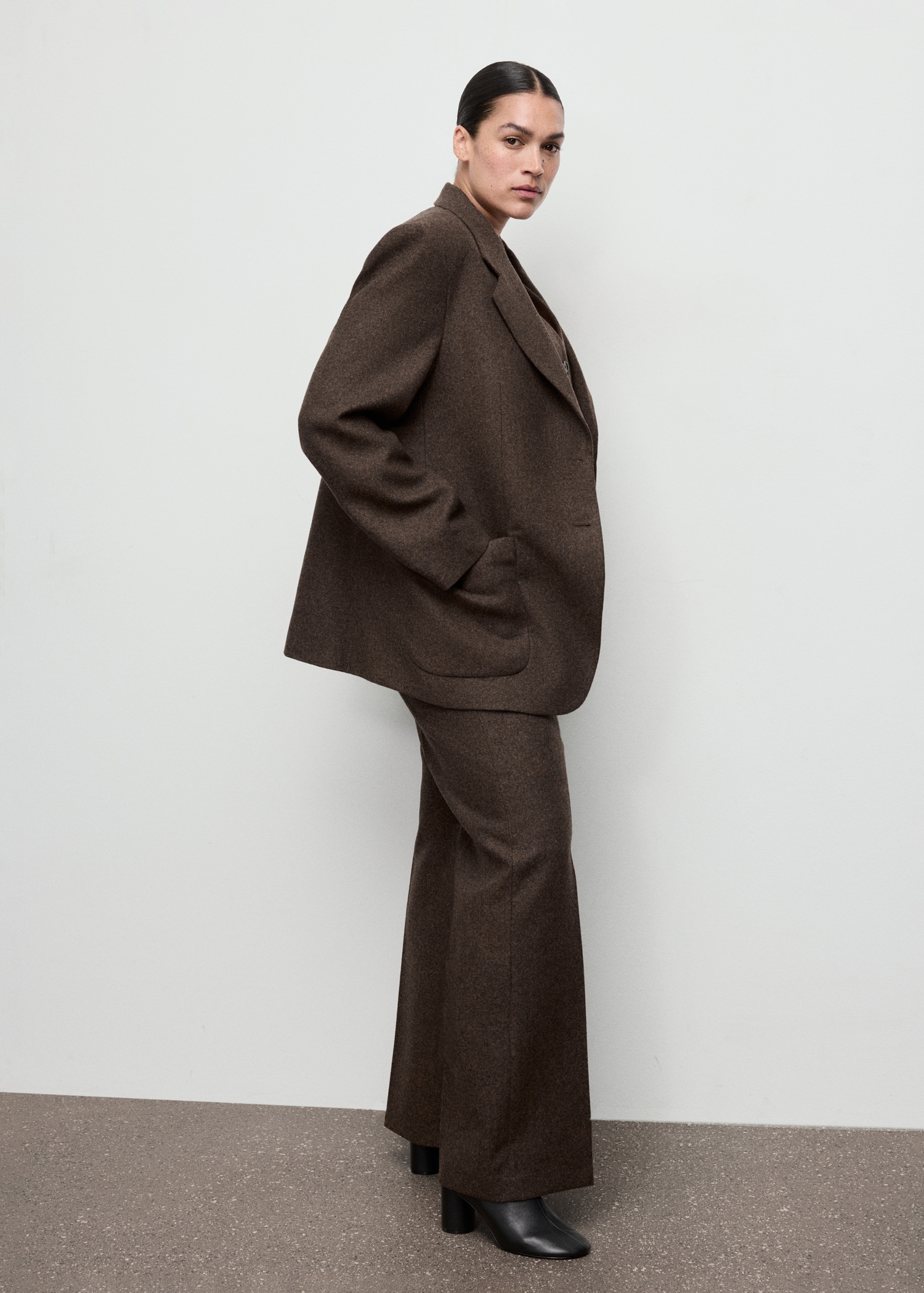 Speckled Wool Trousers - Women | Mango United Kingdom