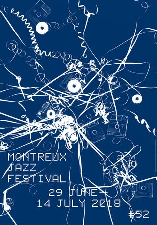 Montreux Jazz Festival poster 2018 © Artwork by Christian Marclay