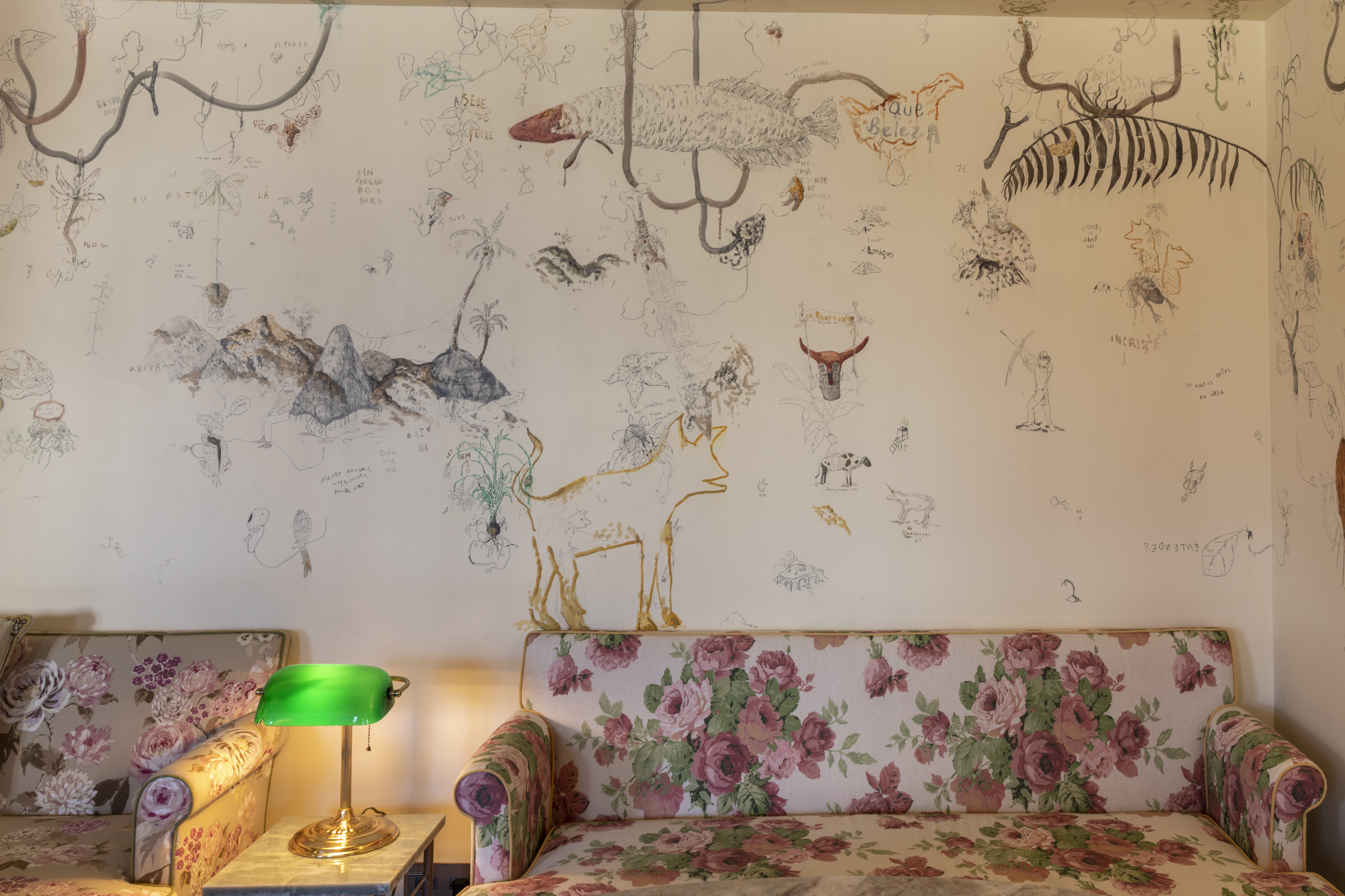 Brasiliana artwork at a Rosewood hotel