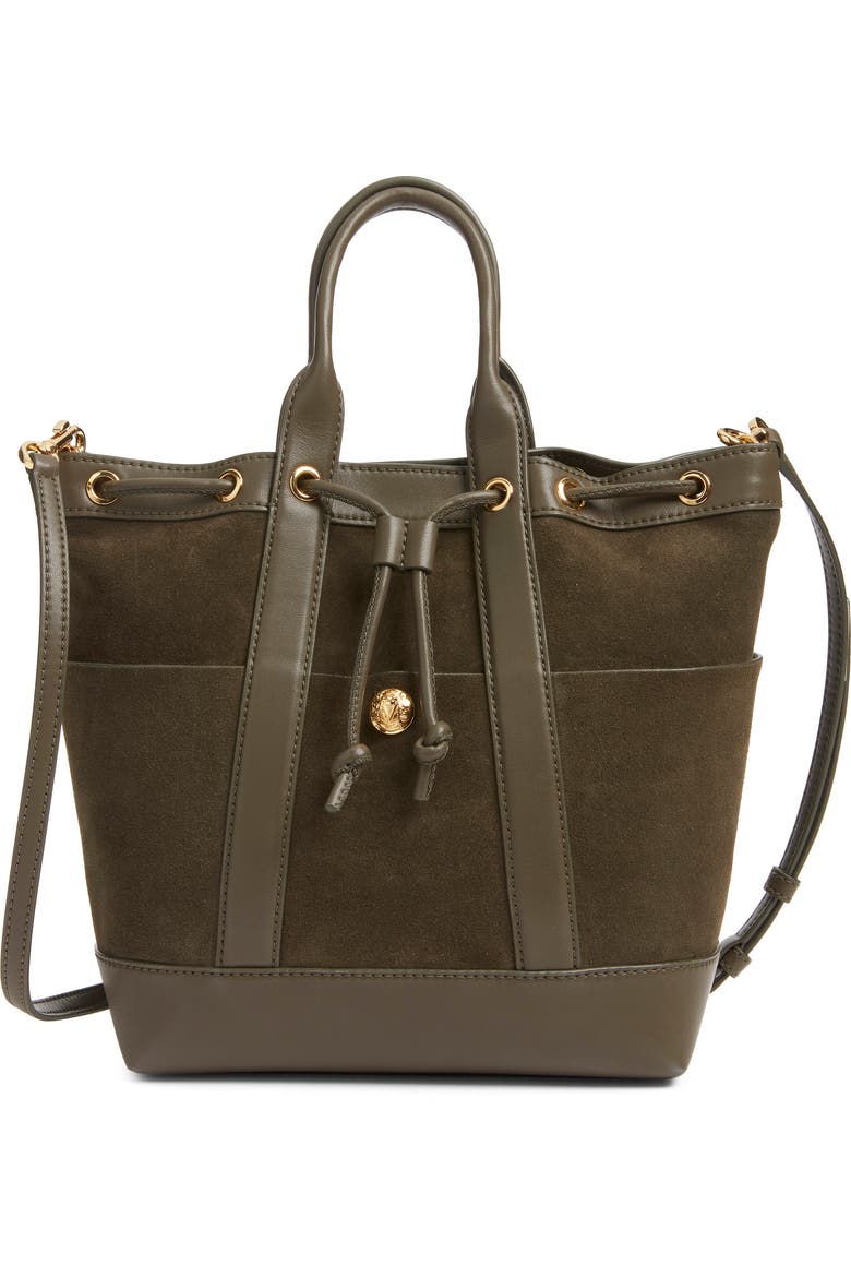 Goody Bag Suede & Leather Bucket Bag