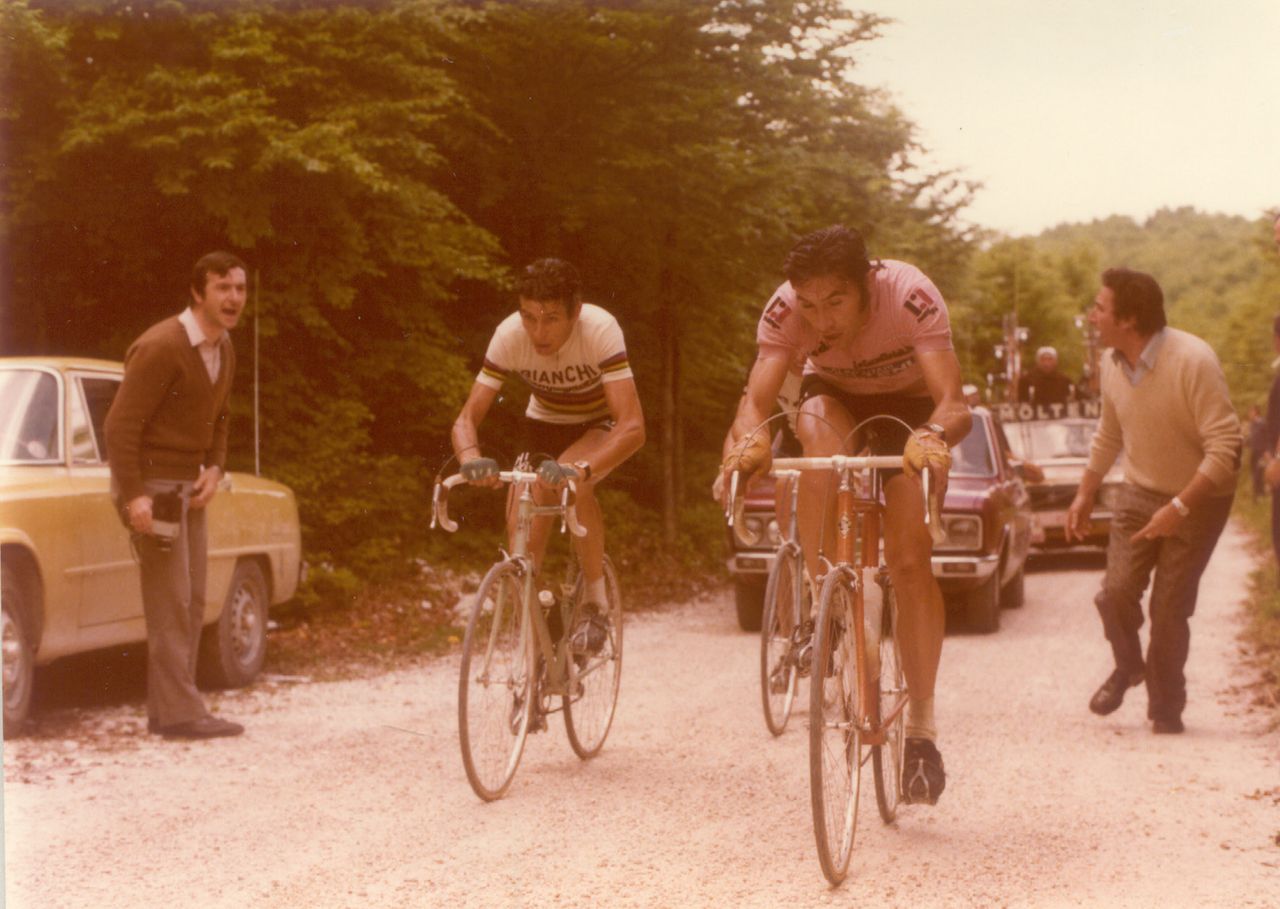 Eddy Merckx during the 1974 Giro d'Italia