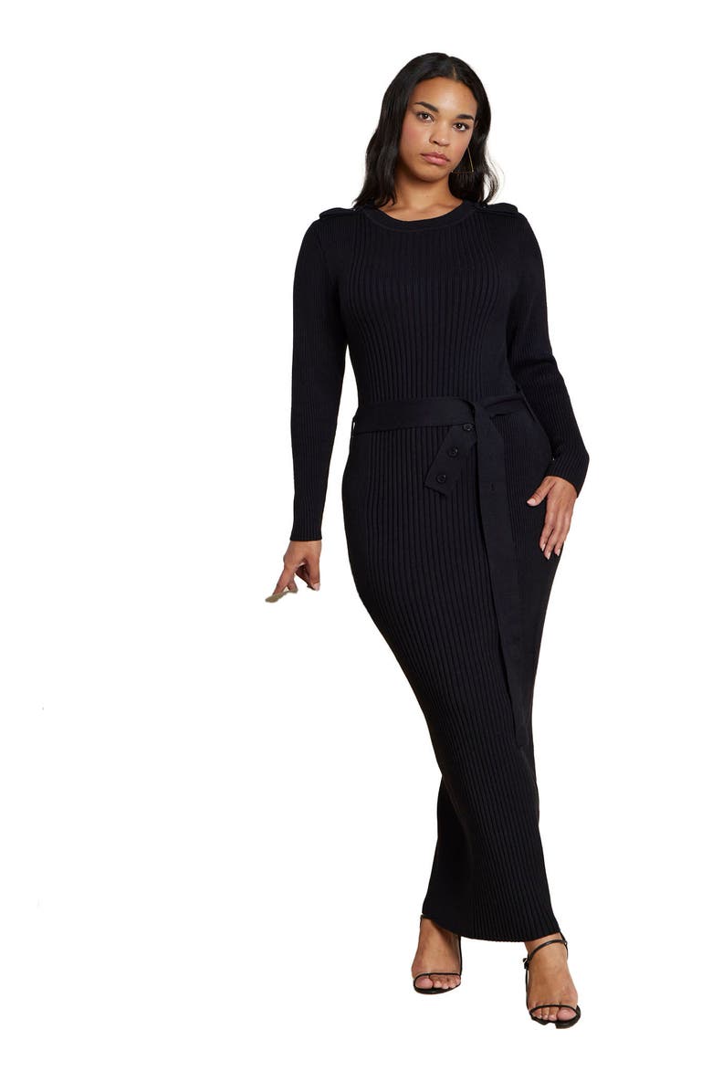 Multi Rib Maxi Sweater Dress