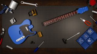 Putting a guitar back together—or taking it apart.