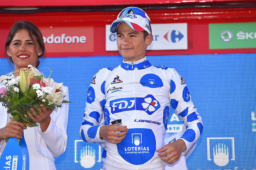 Kenny Elissonde (FDJ) leads the mountain classification after stage 14