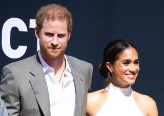 Prince Harry and Meghan Markle at the one year countdown to Invictus Games
