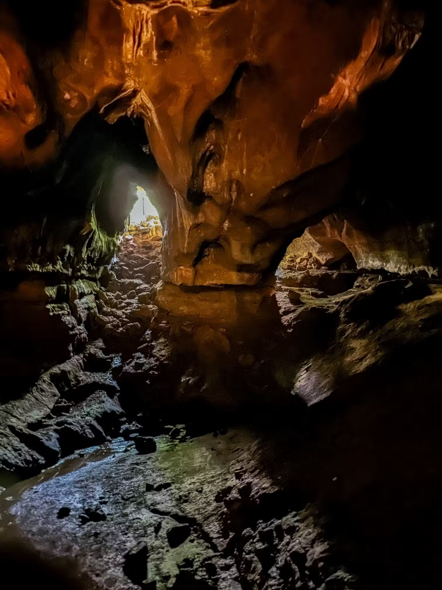 A photo of a cave entrance
