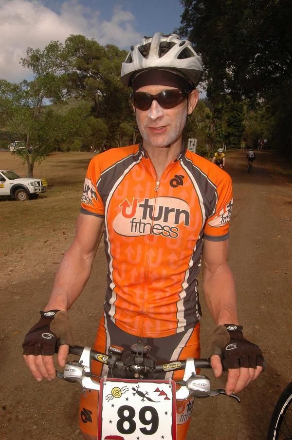 Aaron Picket arrives at the start line early