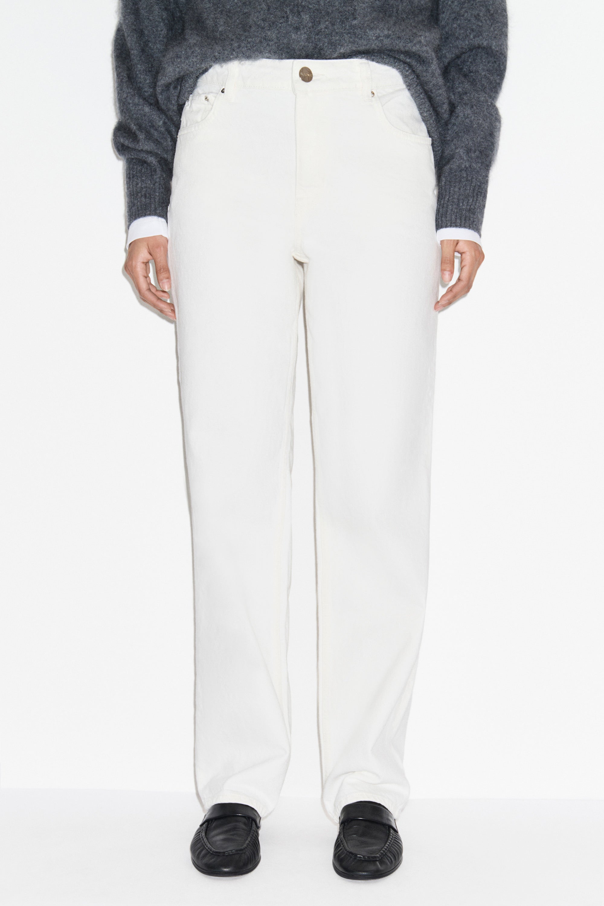 High Rise Straight Leg Jeans