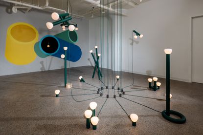 Light fixture exhibition at gallery