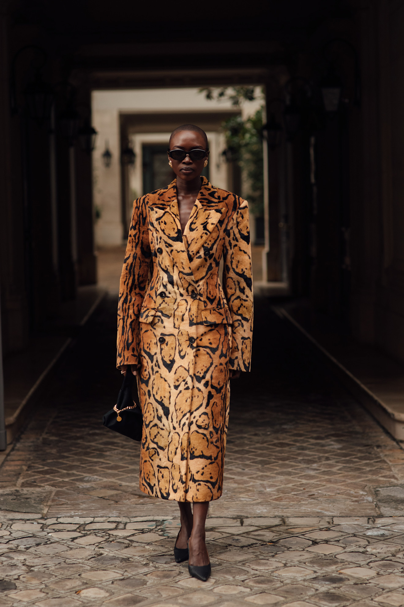woman wearing animal prints