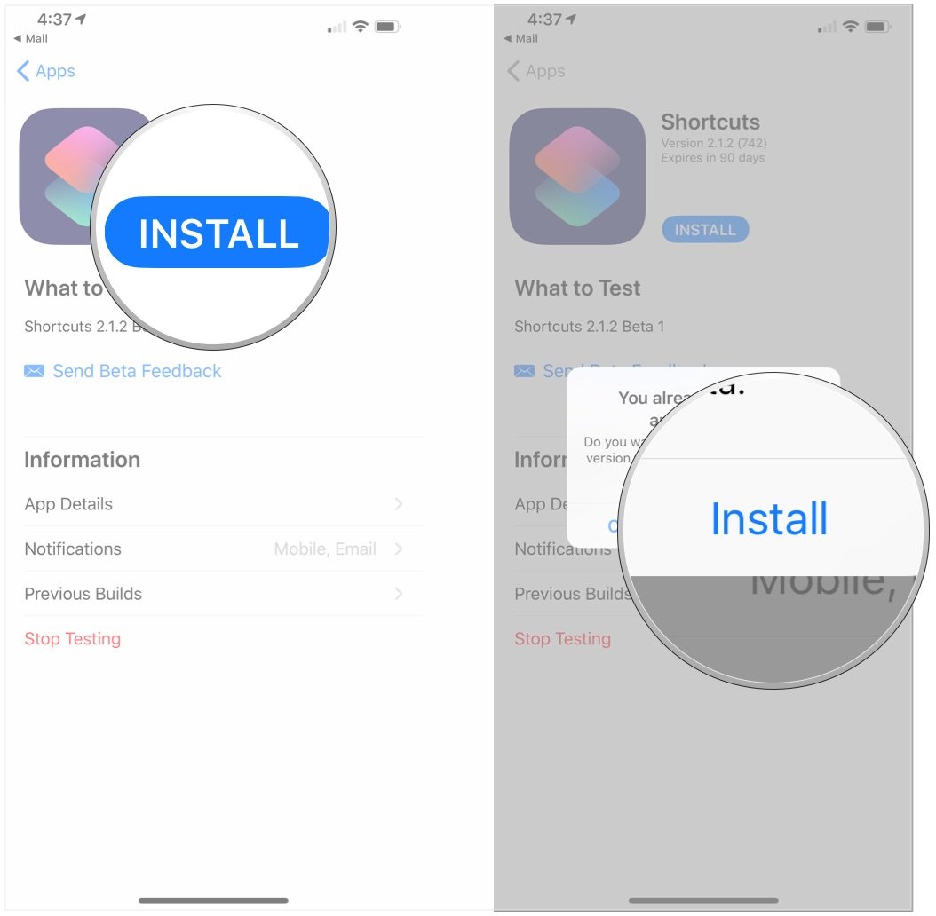 Tap Install, tap Install