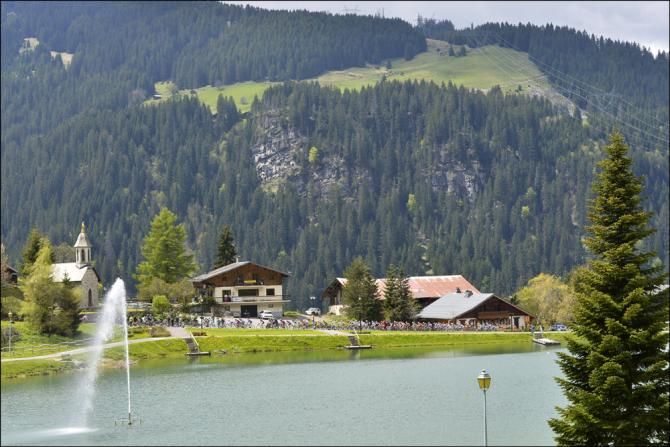Stage one of the Dauphine started and finished in Switzerland