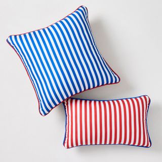 west elm stripe garden cushion