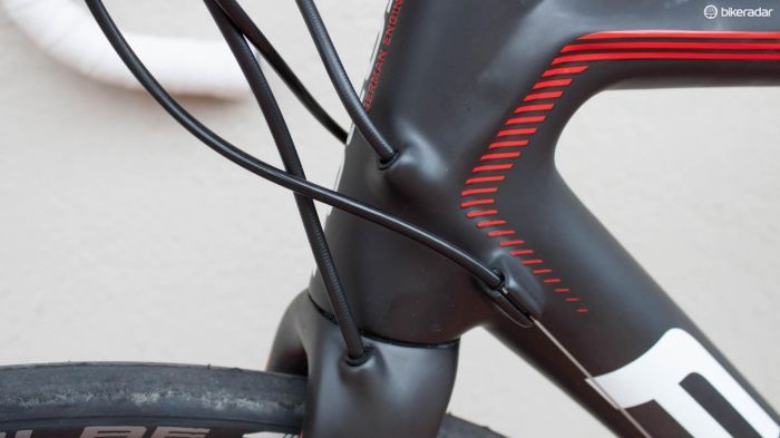 Focus runs the hose internally, and the gear cables externally