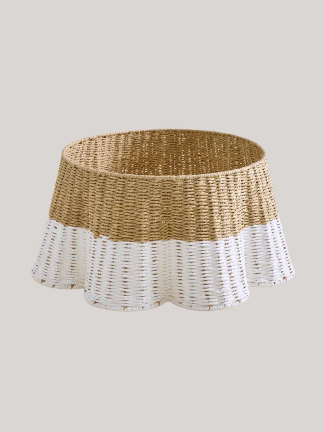 Dunelm, Scalloped Paper Rope Tree Skirt