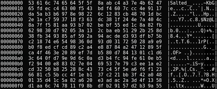 Petya master key format