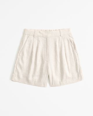 A&f Sloane Tailored Linen Blend Shorts