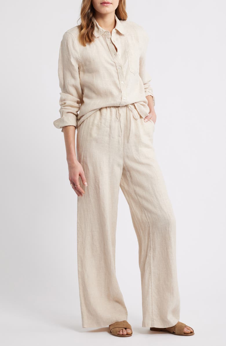 Easy Wide Leg Linen Pants