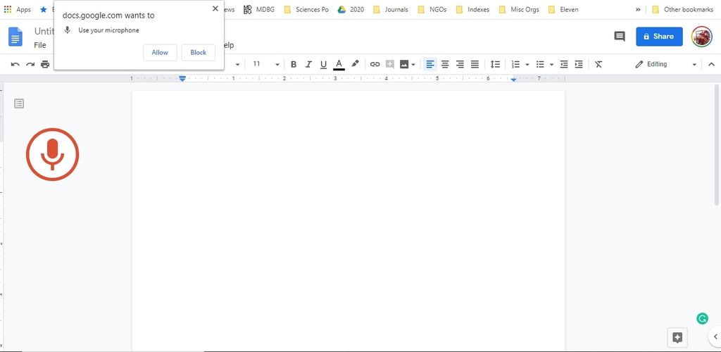 text to speech in google docs