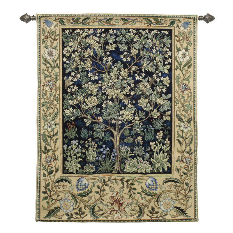 Astoria Grand Cotton William Morris Tree of Life Wall Hanging &amp;amp; Reviews | Wayfair