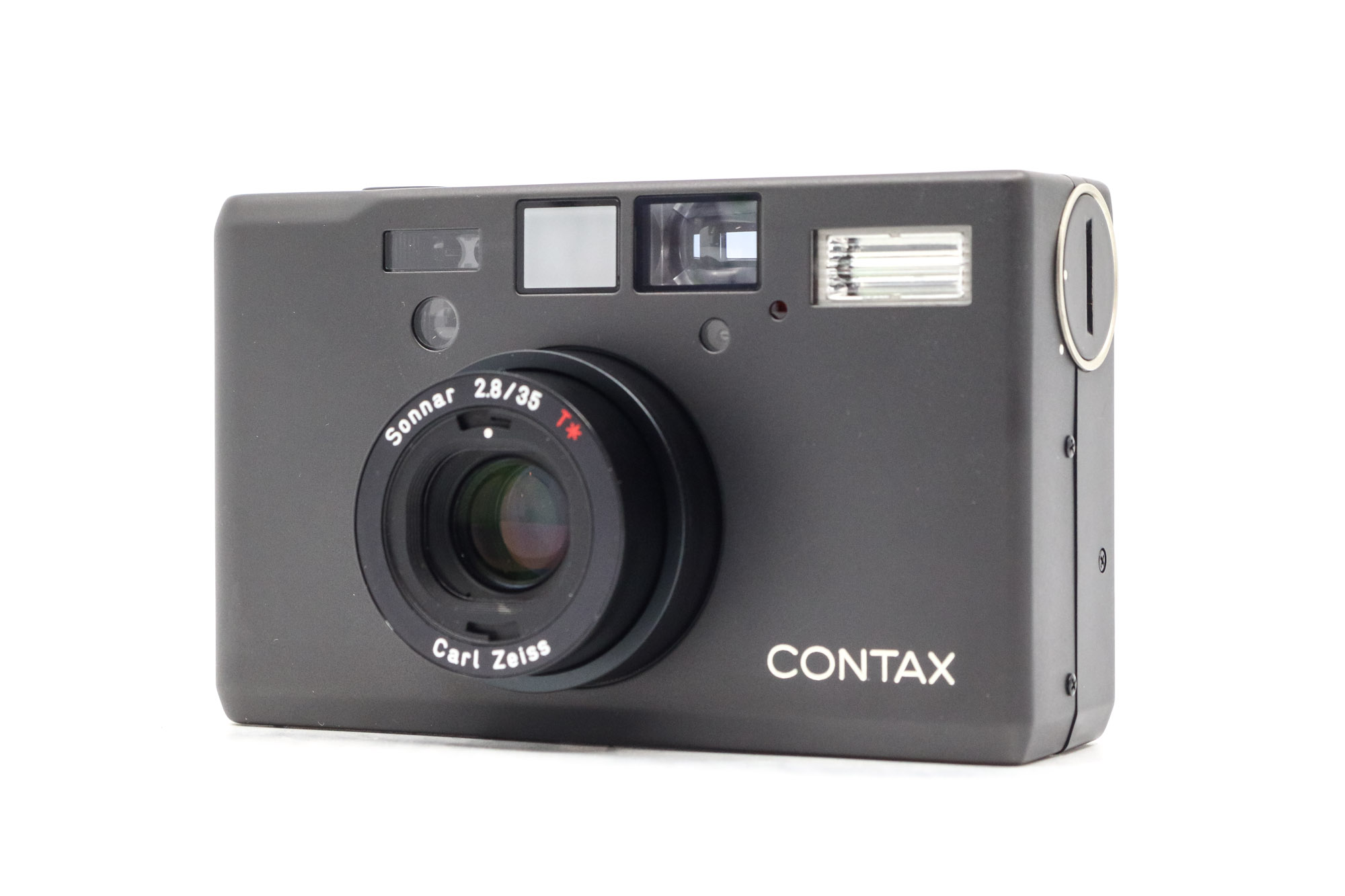 Contax T3 camera on a white background