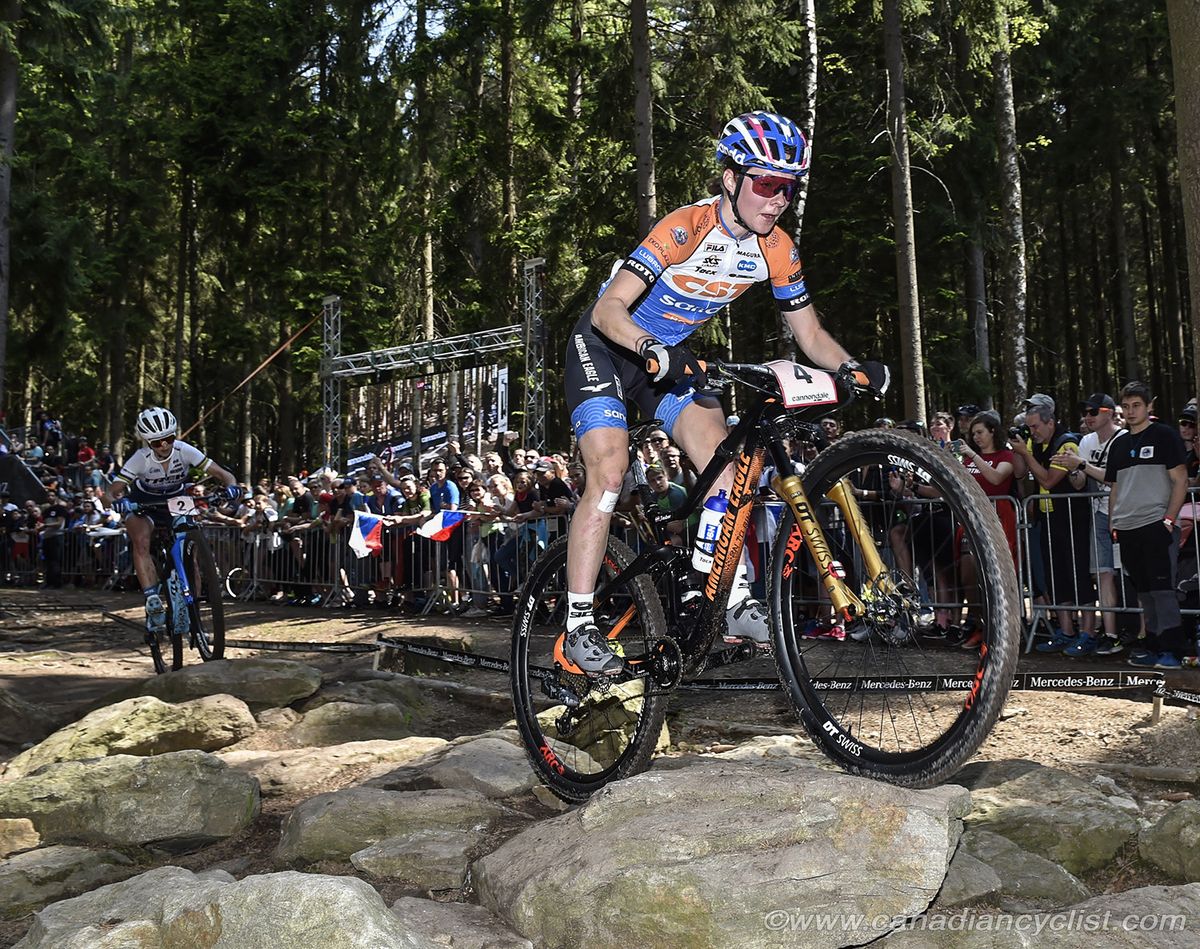 Anne Tauber (Ned) Cst Sandd Bafang MTB Racing Team took the lead