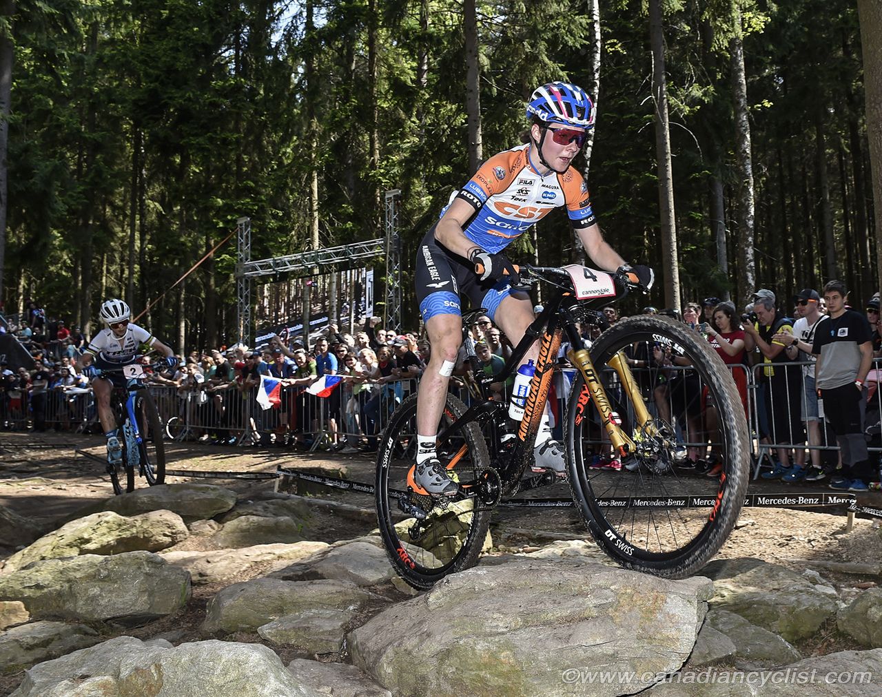 Anne Tauber (Ned) Cst Sandd Bafang MTB Racing Team took the lead