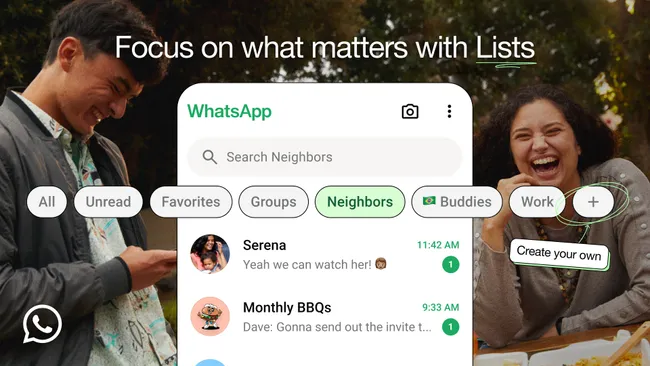 WhatsApp Yeni Lists Funksiyası ilə Çatları Təşkil Etməyi Asanlaşdırır