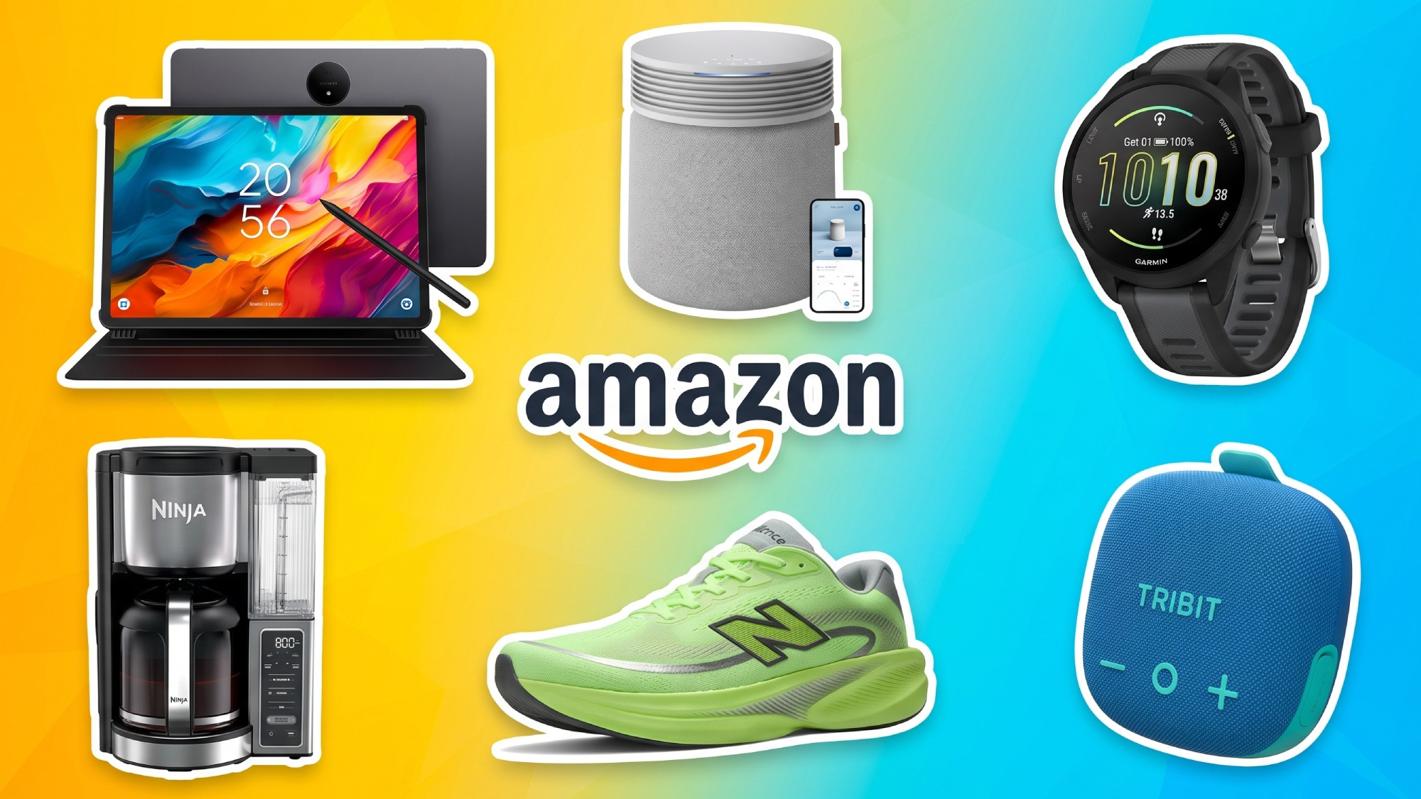 Collage of items on sale for Prime Day