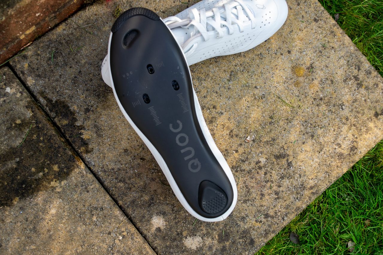 A pair of white Quoc M Pro Lace shoes
