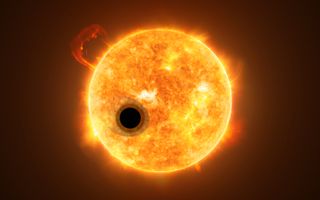 The exoplanet WASP-107b orbits a highly active K-type main sequence star about 200 light-years from Earth.