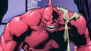Despero after the Flame of Py'tar made him huge