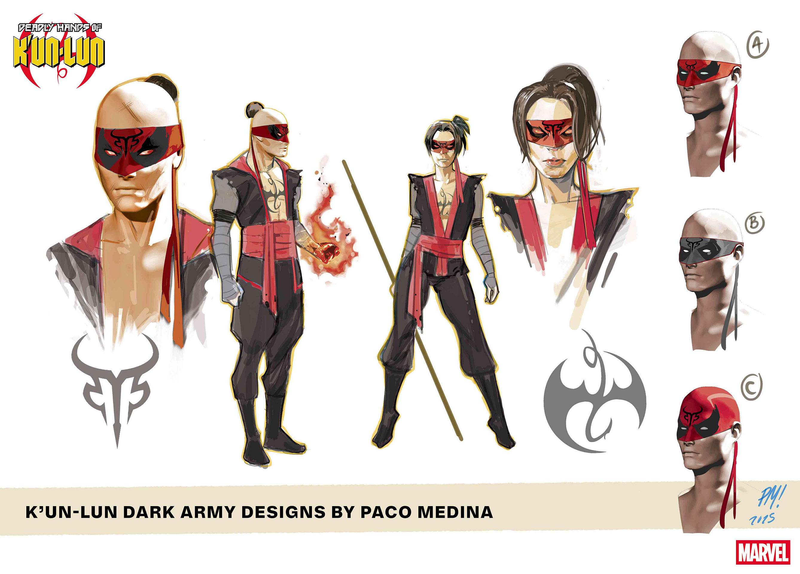 Dark Army design sheet by Paco Medina