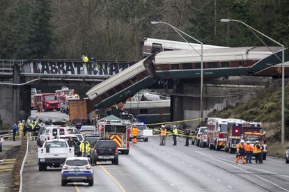 An Amtrak derailed in DuPont, Washington