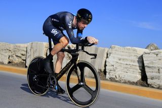 Bradley Wiggins on stage seven the 2014 Tirreno Adriatico