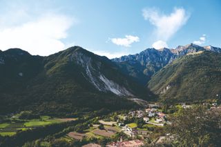 Image of the mountains by Canale di Tenno