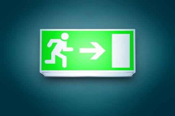 Exit sign