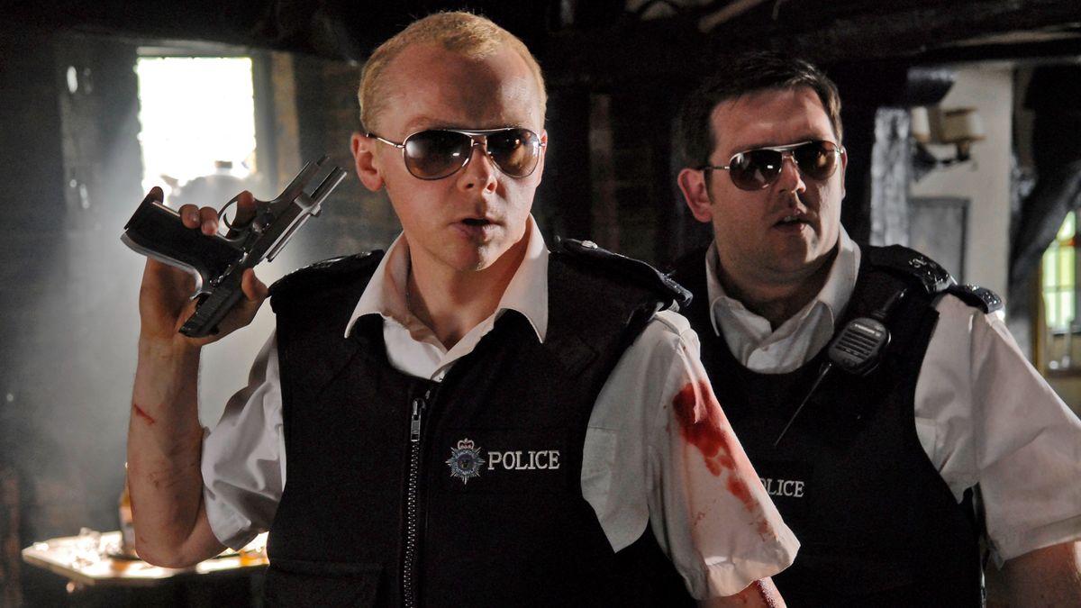 Simon Pegg and Nick Frost in Hot Fuzz.