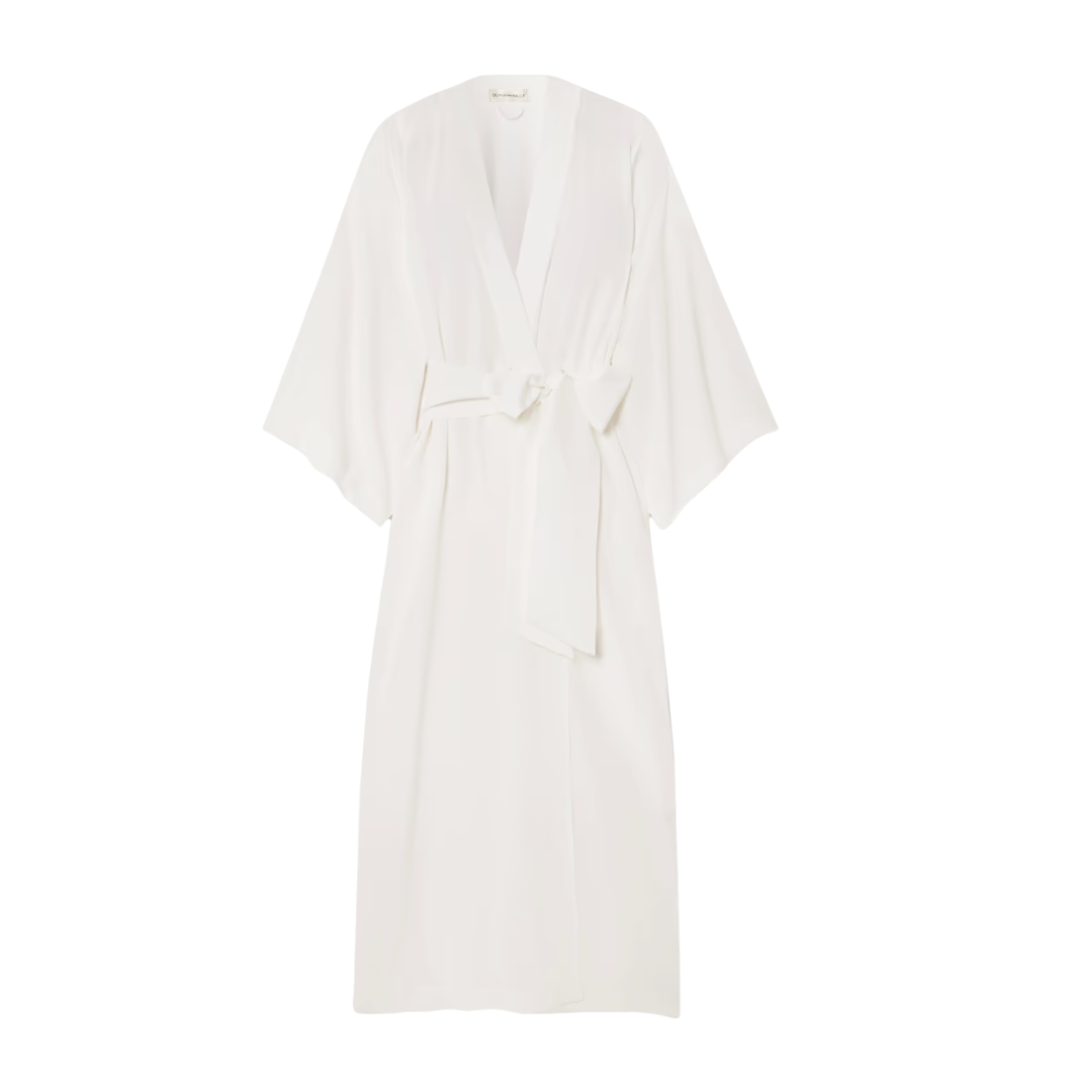 Queenie Silk-Crepe De Chine Robe