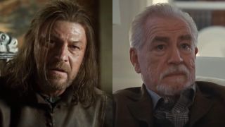 From left to right: Sean Bean as Ned Stark in Game of Thrones and Brian Cox as Logan Roy in Succession.