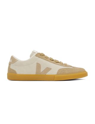 VEJA, Beige Volley Suede Sneakers